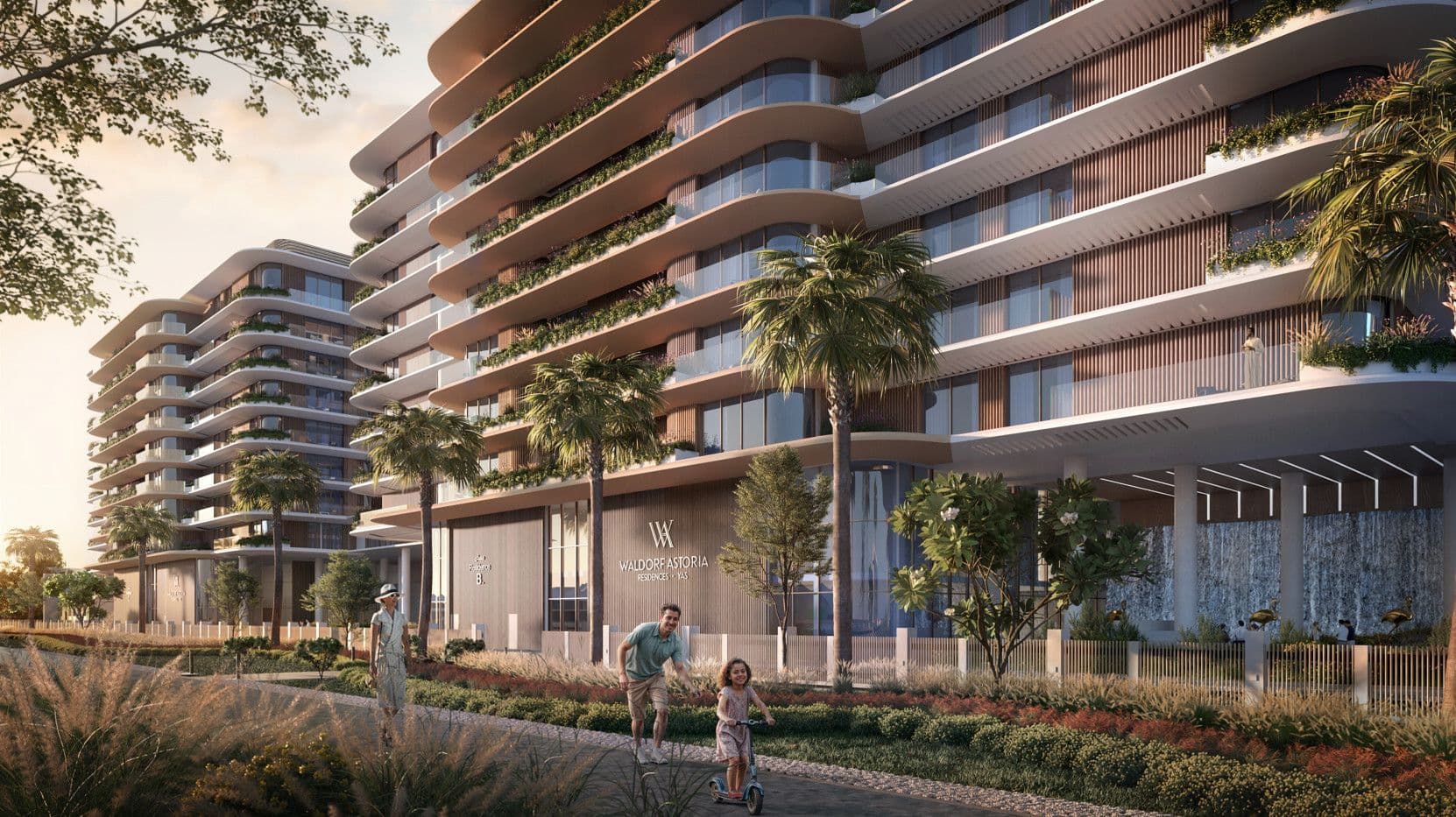 Waldorf Astoria Residences Yas development