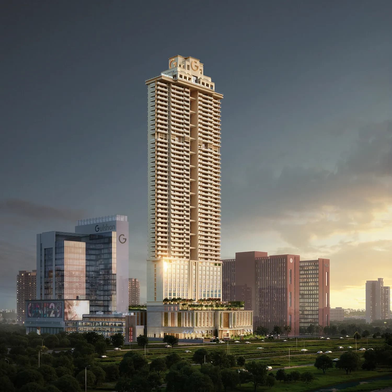 Taj Skyscape Serviced Apartments Noida development